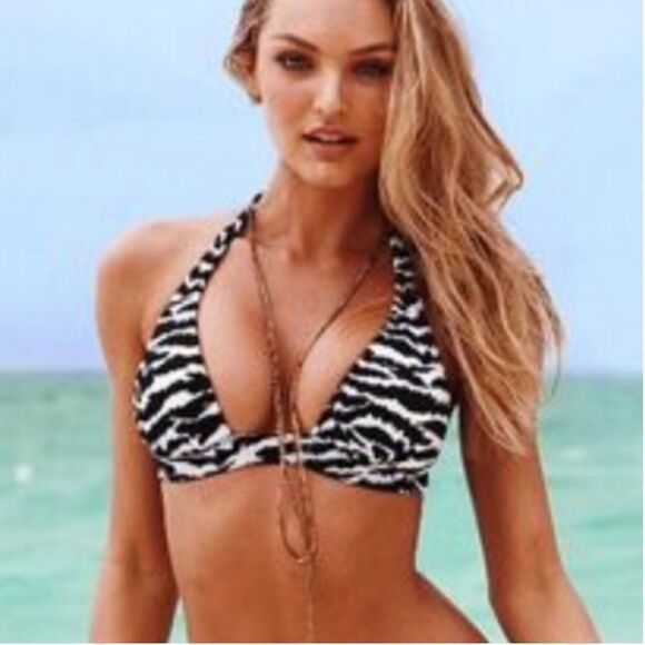 ✨ Victoria's Secret zebra print bikini top✨ - Picture 1 of 6